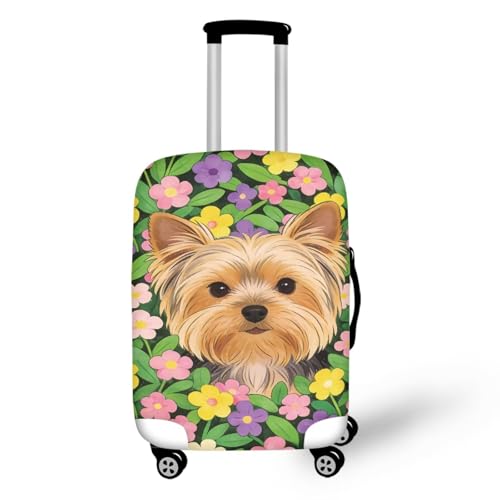 Image of Mumeson Cute Dog Travel Luggage Cover Washable Suitcase Protective Cushion Trolley Case Luggage Protector Fit Size 18 19 20 21 inch