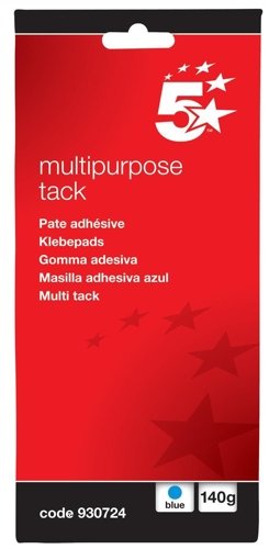 Image of 5 Star Multipurpose Tack Adhesive Re-usable Non-toxic 140g Blue [Pack of 12]