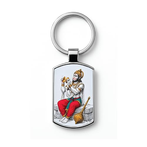 Image of Stylish Metal Keychains with Permanent Glossy Print - Inspirational Quotes & Spiritual Designs - Perfect Key chains for loved ones, Personal Use, Gifts & Return Gifts