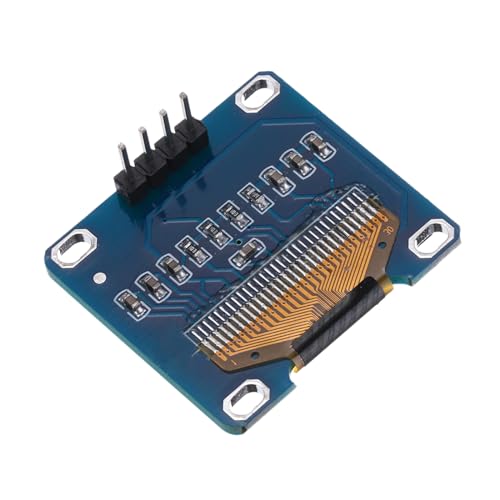 QUARKZMAN Módulo de pantalla LCD OLED de 0.96 pulgadas con 4 pines, pantalla de resolución 128x64, pantalla de color blanco, comunicación I2C IIC
