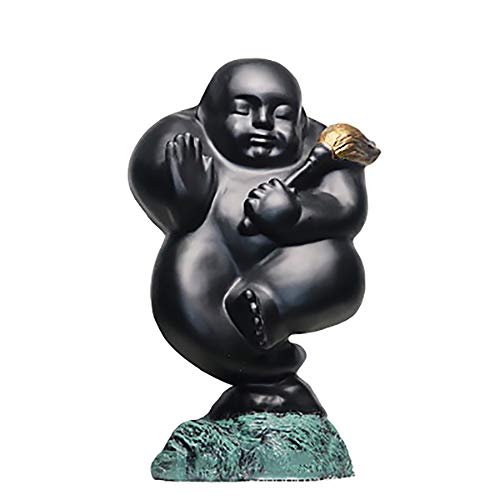 Figurine de Moine Chinois et Statues de Bouddha pour un Salon Zen et Relaxant