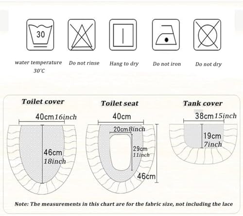 Purple Velvet Embroidery Lace Toilet Mat Set - 3-Piece Bathroom Accessories, Toilet Seat Cover, Tank Lid Cover, Elegant Lace Decor for Home Bathroom