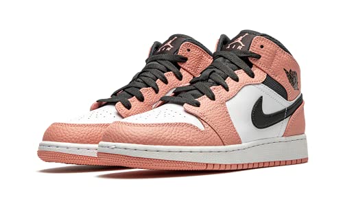 Image of Jordan Youth Air Jordan 1 MID GS 555112 603 Pink Quartz - Size 7Y