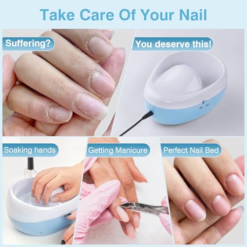 Bol de manucure électrique anti cuticules sèches avec massage spa des mains - 4