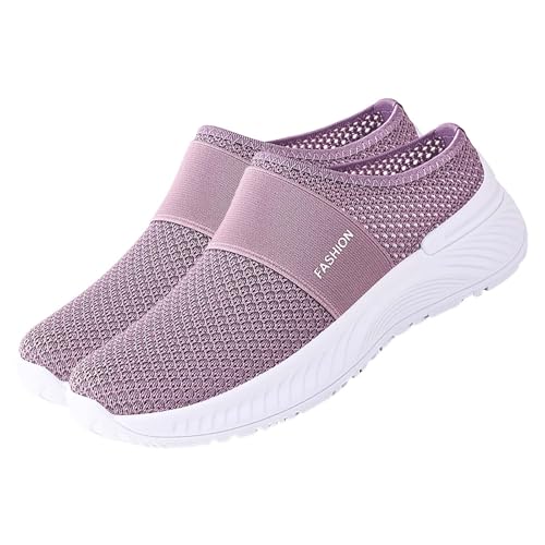 Zapatillas ortopédicas para mujer, sandalias ortopédicas para mujer, pantuflas antideslizantes en malla, transpirables, ligeras, para diabéticos, zapatos deportivos de jardín, plataforma, pies