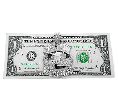 New Iced Out No Limit Records Pendant Dia-Cut Cuban Chain Necklace XZP25CDC (Silver)2