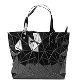 Geometric Lattice Top-handle Handbag for Women Matte Tote Purse Handbags Geometry Shoulder Bag (4-1)