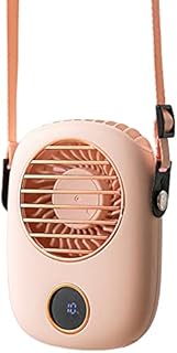WEFH F9 wiszący dekolt mały wentylator ładowany grzejnik outdoorowy podróżny wentylator ręczny, różowy