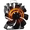 VODA Wood Stove Fan Heat Powered 8 Blades Stove Fans Non Electric Fireplace Fan Thermal Fan for Wood Burning Stoves Log Burner Fans