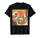 Gaming Frog Art Ukiyo-e Japanese Gamer Anime Men Women Boys T-Shirt