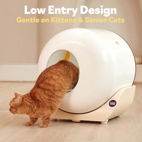 Image of FurryTail Automatic Litter Box, self Cleaning Litter Box for Multiple Cats, Odor Control, Easy Access Step for Senior Cats