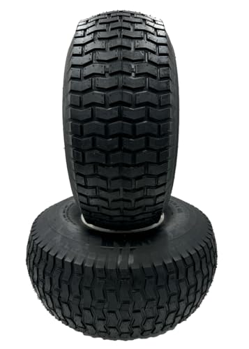 20x8.00-8 Gray Lawn Mower Wheel - Set of 2-3/4 Inch Axle, 2.90 Inch Hub