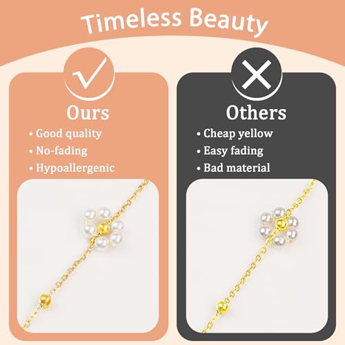 Smilebelle Daisy Pearl Necklace thumb #2