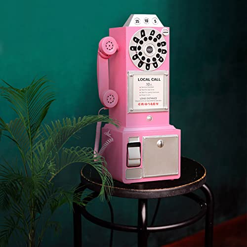 Antyczny telefon - obrotowa tarcza model telefonu stacjonarnego vintage klasyczne rekwizyty do telefonu retro naścienne rękodzieło ozdoby kawiarnia bar okno budka dekoracja