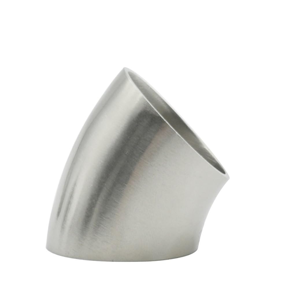 RUAJOGYNVM 19mm-102mm 304/316 Stainless Steel Grade Welding Extension 90 ° 45 ° Elbow Seamless Welding Pipe Fittings Polished Food(45 degree elbow,SUS316L_51MM)