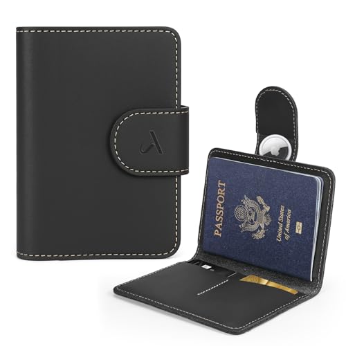 ALLIVE Passport Holder for Travel, Genuine Leather Passport Holder with
