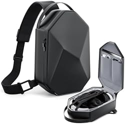 ANNAPRO Carrying Case for Meta Quest 3/Quest 3S/Quest 2/Apple Vision Pro 2/Steam frame, Fashion Crossbody VR Bag Compatible with Kiwi Design/BOBOVR Elite Battery Strap Accessories, Shoulder Travel Bag