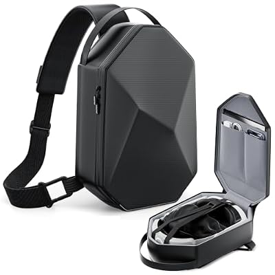 ANNAPRO Carrying Case for Meta Quest 3/Quest 3S/Quest 2/Steam frame/Apple Vision Pro 2, Fashion Crossbody VR Bag Compatible with Kiwi Design/BOBOVR Elite Battery Strap Accessories, Shoulder Travel Bag