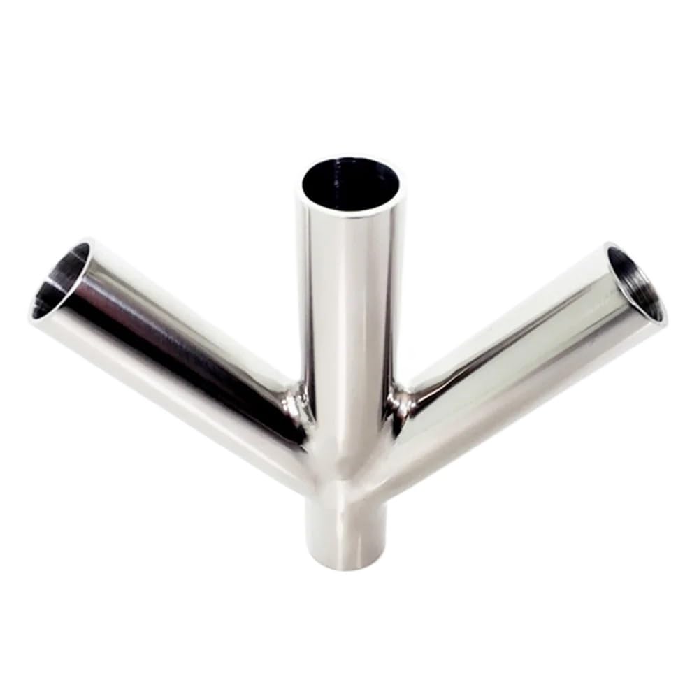 Conector de desvío industrial de instalación de tuberías de cuatro vías tipo Y de acero inoxidable 304 Accesorios industriales(25mm)