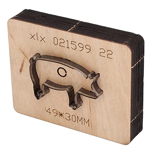 Leder-Metall-Stanzformen, Schweine-Form-Leder-Stanzform DIY-Klingen-Stanzformen Präge-Schneidschablone Holz-Stanz-Leder-Form Cover