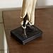 Deco 79 Polystone Woman Decorative Sculpture Standing African Home Decor Statues with Red Water Pots and Black Base, set of 2 Accent Figurines 4