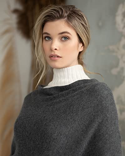 Image of CLAUDIA NICHOLE Womens 100% Cashmere Dress Topper - Cashmere Poncho Wrap
