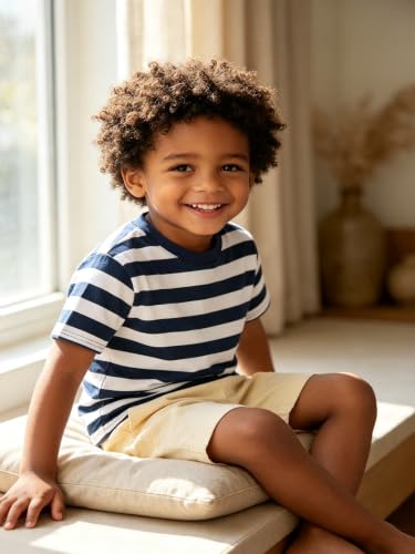 Image of Magic Park 6M-14Y Kid Striped T-Shirt Boys Cotton Tee Basic Top