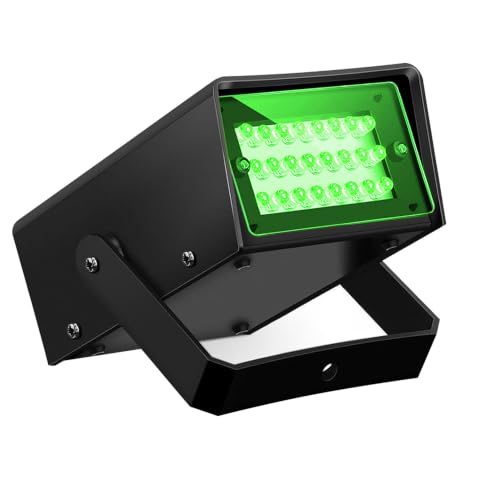 WIOSOUL 24 LED Mini Green Strobe Light Dance Party Lights Super Bright LED