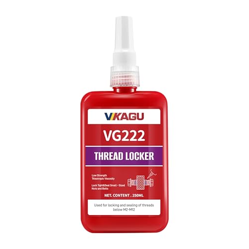 Image of 222 Purple Low Strength Thread Locker - 8.45 Oz /250ml - Removable Thread Lock -Anaerobic Curing Screw Glue for Metal Nuts,Bolts - Prevents Vibration Loosening & Rust - High Cost-Performance Ratio