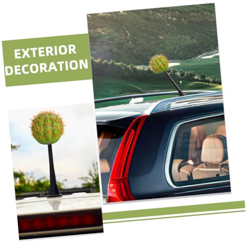 Adornos de antena para coche en forma de cactus de espuma, pack de 3 piezas 3
