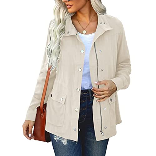 Manteau parka en coton léger idéal pour les balades de printemps et le sport en plein air