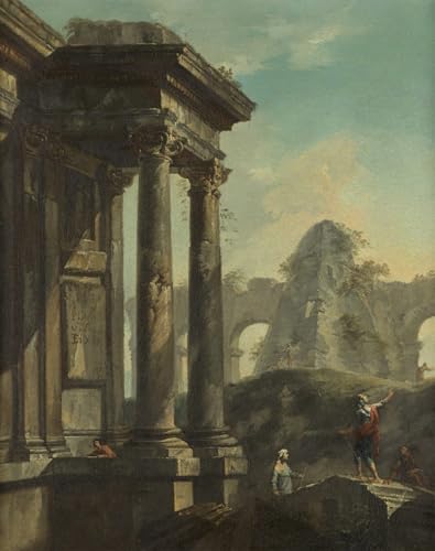 Arts Affiche Paolo Pannini Ruines Romaines Impression Toile Haute Définition 60x90cm