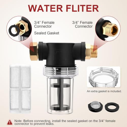 Image of Extractor Attachment Hose Kit Compatible With Shop Vac Stainless Steel Wand | with Viewing Window 25ft Water Hose 10ft Vacuum Hose, for Carpet Industrial Cleaning Auto Detailing