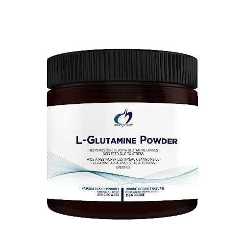 Designs For Health Vegetarian L Glutamine Powder - Pure 3000Mg Amino Acid Supplement - Promotes Muscle Recovery, Gut + Immune Support - Non-Gmo Gluten Free Drink Add-In (83 Servings / 250G) #TOP30