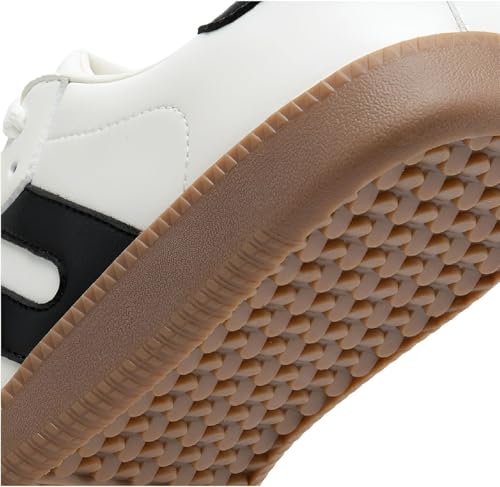 Image of ASTEROID Retro Inspired Low Top Casual Shoes with Durable Gum Sole Contrast Side Accents and Classic Lace Up for Versatile Wear