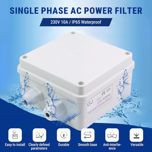 Filtre antiparasite EMI 10A avec régulation de prise de courant