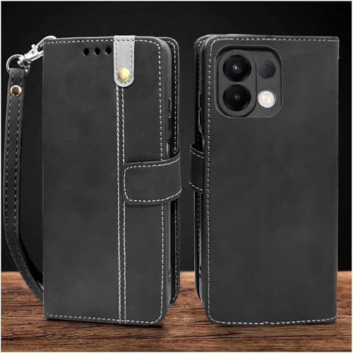 Image of Excelsior Flip Cover for Oppo K13 5G | Premium PU Leather | 360 Degree Protection (Black)