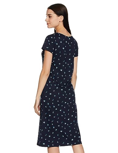 Image of Amazon Brand - Eden & Ivy Women Cotton Knee Length Regular Fit Nighty