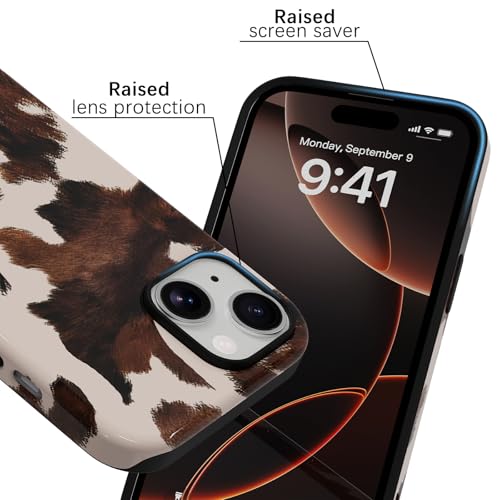 Coque iPhone 14 résistante aux chocs avec structure hybride souple double couche