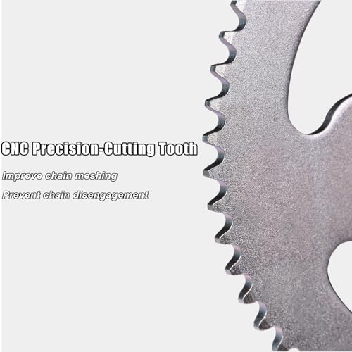 Image of JNDO 58T Rear Sprocket 35 Chain Steel Jackshaft Sprocket for Phatmoto Dirt Pit Bikes Go Karts & ATV