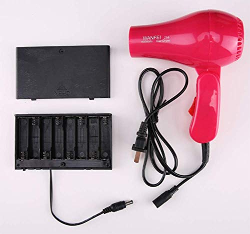 Cordless Portable Hair Dryer, Speed Cooling with Folding Handle and Rechargeable Cord