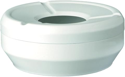 APS 83612 Vento Posacenere - casuale, Ø 12 cm, H: 4,5 cm, melaminaico, bianco