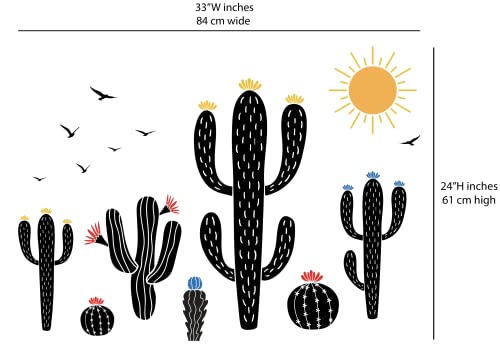 Vinilo Decorativo Cactus para Pared 33 x 24 pulgadas miniatura 3