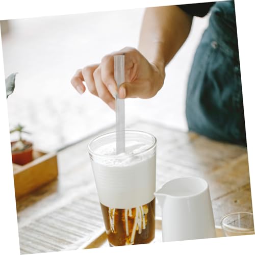 Ipetboom 100 pitillos descartables transparentes para bebidas miniatura 7
