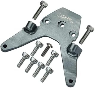 GPM for Losi 1/18 Mini-T 2.0 2WD Stadium Truck Upgrade Parts Aluminum Front Bulkhead - 1Pc Set Gray Silver