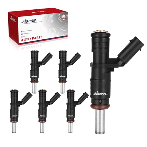 AISHAN 6PCS Fuel Injectors 8 Holes Compatible with Mercedes-Benz C300 C230 C350 E350 G550 GL450 GLK350 R350 S400 ML450 ML350 ML550 SLK280 SLK300 SLK350 Replace A2720780249