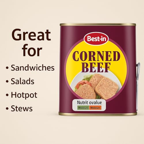 Corned Beef 340g x 6 Tins – Sliced Tinned Beef – Long Shelf Life – Ready to Eat Tinned Meat for Sandwiches, Meals & Storage – Canned Meat for Hot Meals or Cold Platters - Image 2
