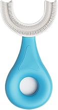 U Shaped Toothbrush For Kids Baby Food Grade Soft Silicone Brush Head Oral Teeth Cleaning Tools for Children- Multi color Pack of 3