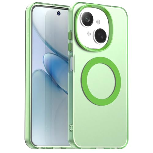 Case �Ή��@�� for Tecno Spark Go 1S �X�}�z�P�[�X [TPU + �}�O�l�b�g�����O]-green