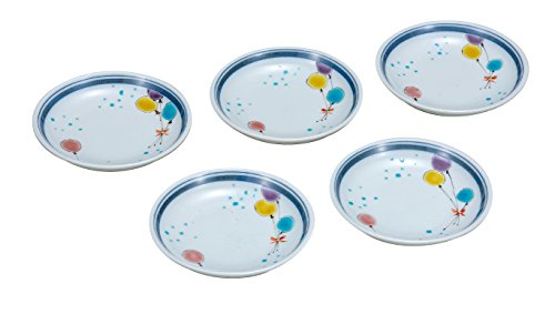 マルヨネ 九谷焼 4号皿揃・風船 K5-39